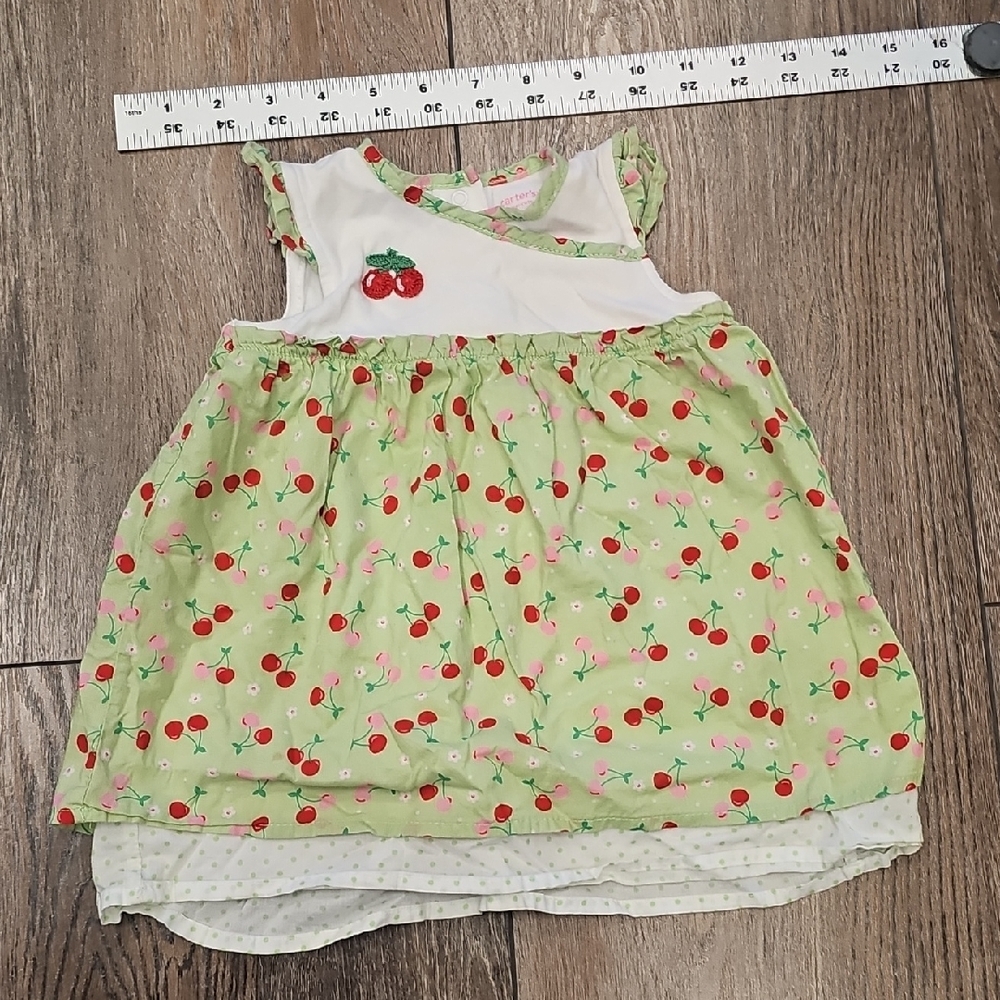Cherry, Print, Baby, Dress, Summer, Spring, Fruit, Wedding, Travel, Casual,